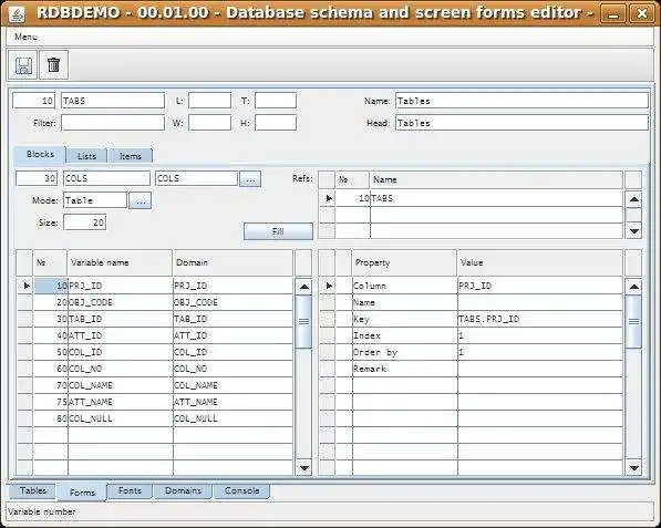 قم بتنزيل أداة الويب أو تطبيق الويب rdbform