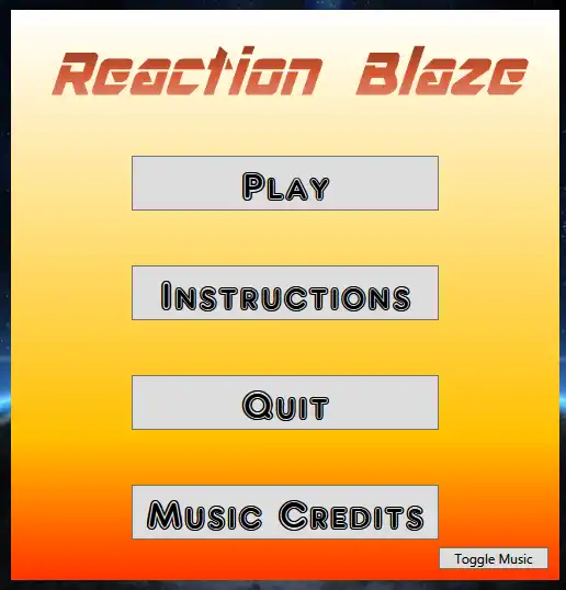 Descărcați instrumentul web sau aplicația web Reaction Blaze pentru a rula în Windows online prin Linux online