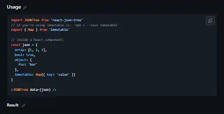 Download web tool or web app react-json-tree