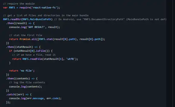 Download web tool or web app react-native-fs