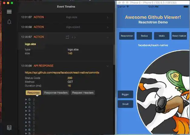 Download web tool or web app Reactotron