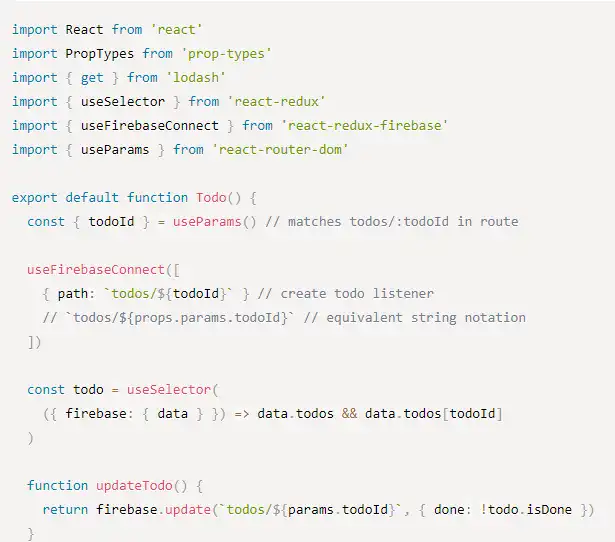 הורד כלי אינטרנט או אפליקציית אינטרנט react-redux-firebase