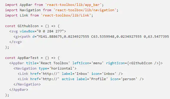 Download web tool or web app React Toolbox