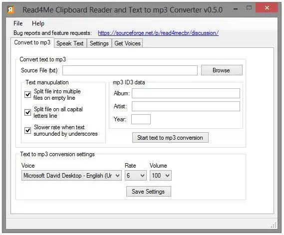 Download web tool or web app Read4Me TTS Clipboard Reader