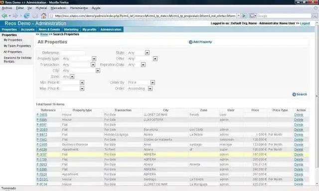 Download web tool or web app Real Estate - ReOS