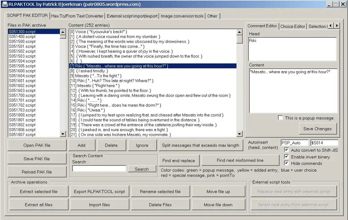 Download web tool or web app Real Life Engine PAK editor