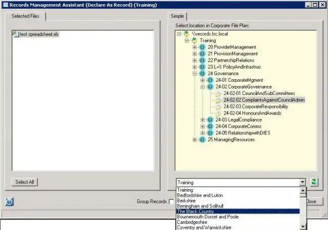 Download web tool or web app Records Management Assistant