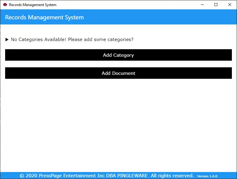 Download web tool or web app Records Management System