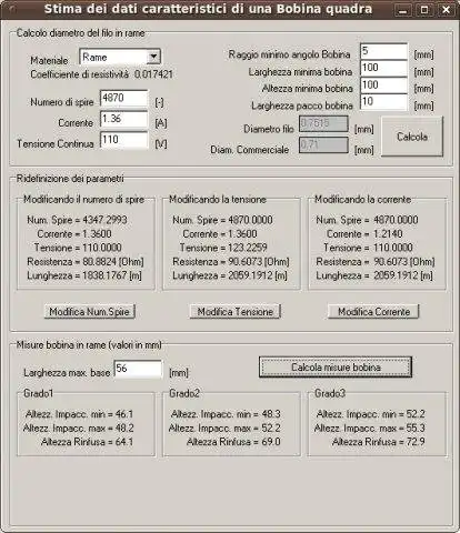 Download web tool or web app rectangular electric coil estimation