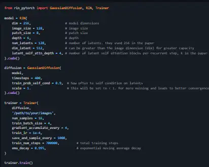 Descărcați instrumentul web sau aplicația web Recurrent Interface Network (RIN)