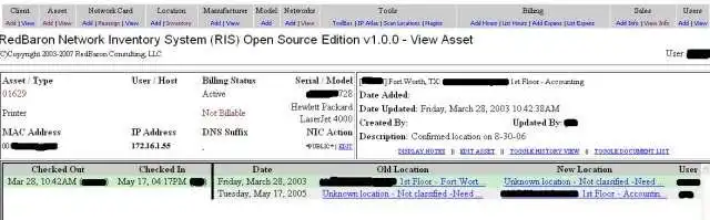 Descargue la herramienta web o la aplicación web RedBaron Network Inventory System