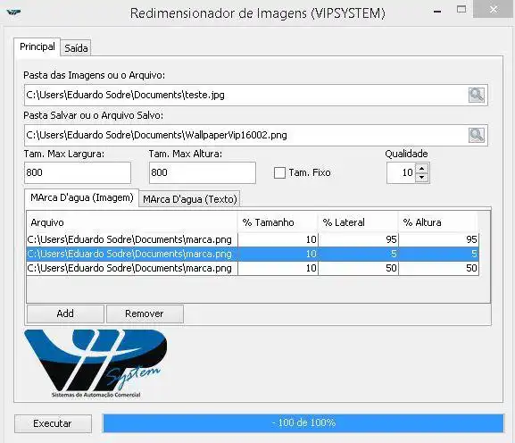 Download web tool or web app Redimensionador de imagens Vip