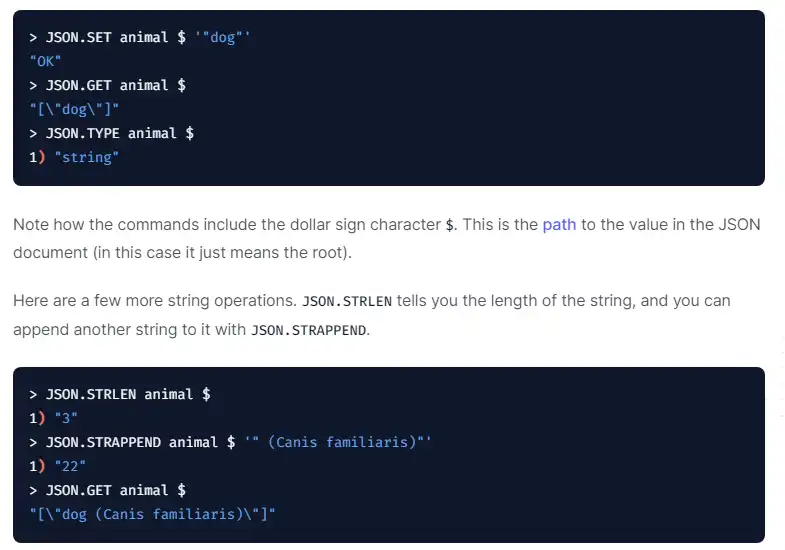 Загрузите веб-инструмент или веб-приложение RedisJSON.