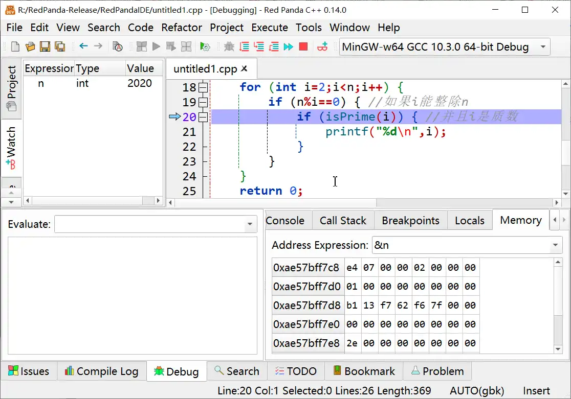 Web aracını veya web uygulamasını indirin RedPanda C++