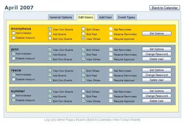Download web tool or web app Reece Calendar