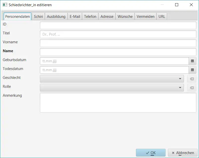Download web tool or web app Referee Manager