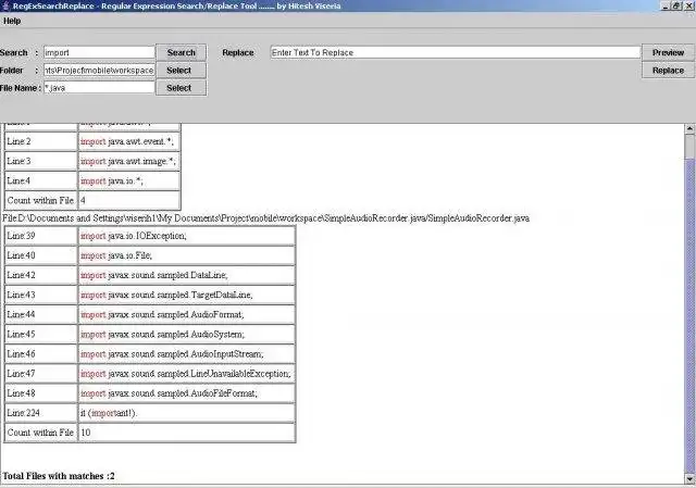 Download web tool or web app RegEx Search/Replace Tool