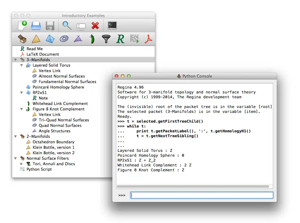 Download web tool or web app Regina to run in Linux online