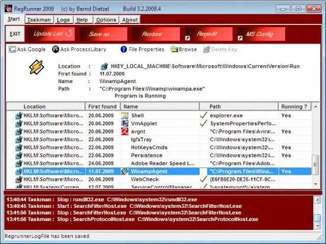 Download web tool or web app Regrunner