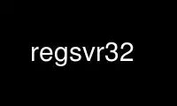 Run regsvr32 in OnWorks free hosting provider over Ubuntu Online, Fedora Online, Windows online emulator or MAC OS online emulator