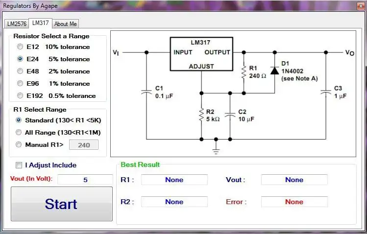 Download web tool or web app Regulator calculator