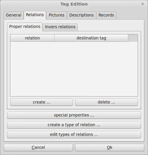 Download web tool or web app Relation Tags