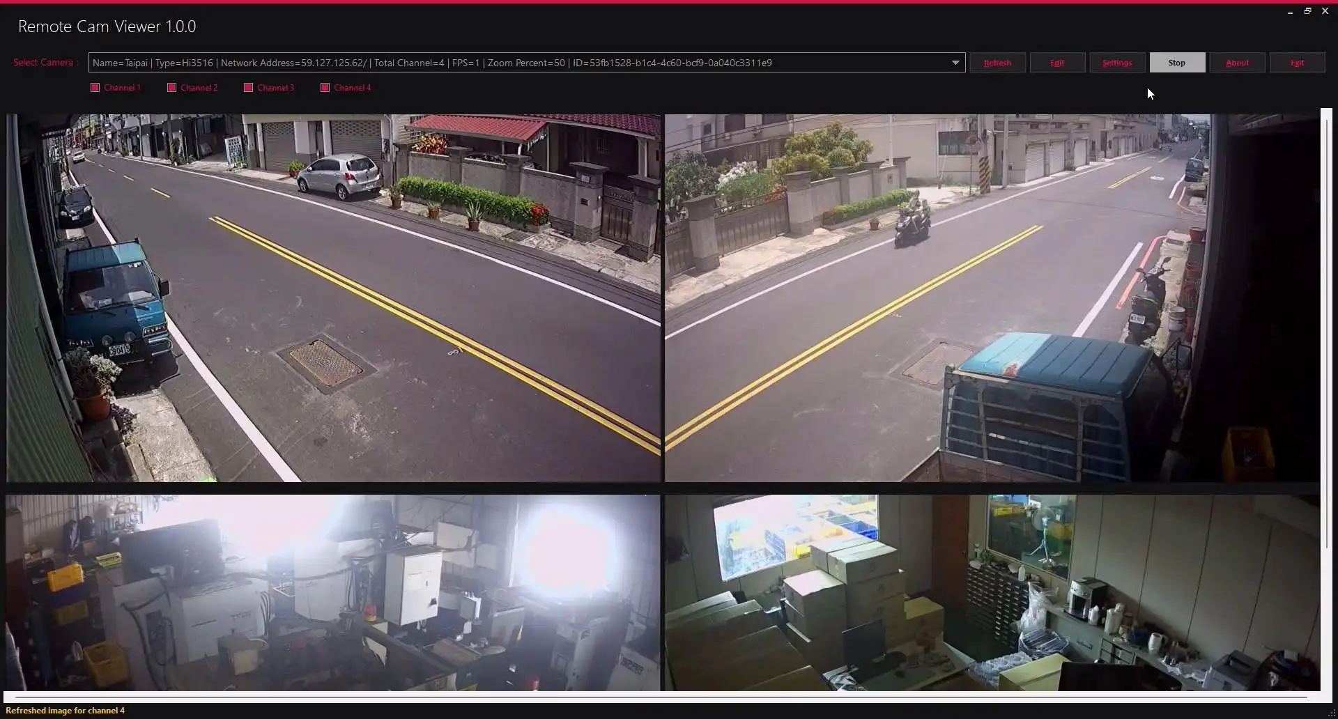 Unduh alat web atau aplikasi web Remote Cam Viewer