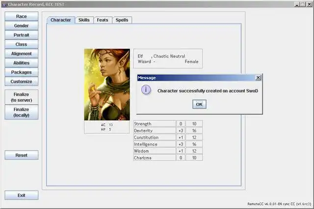 הורד כלי אינטרנט או אפליקציית אינטרנט Remote Character Creator וכלים אחרים להפעלה בלינוקס באופן מקוון