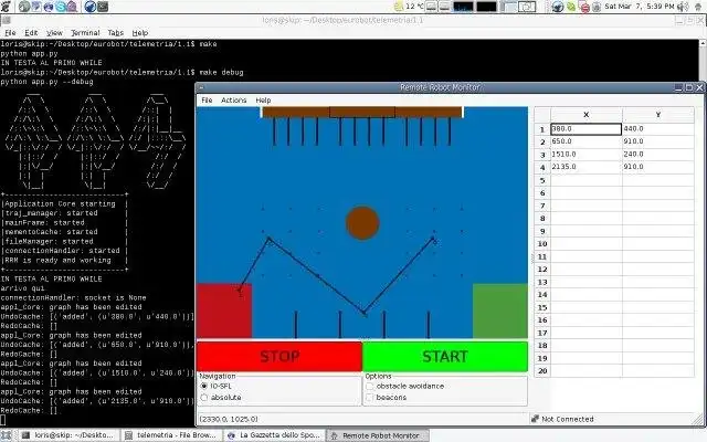 Загрузите веб-инструмент или веб-приложение Remote Robot Monitor