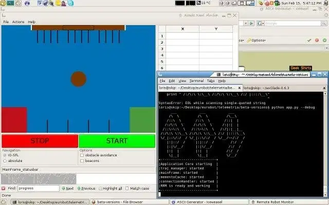 Загрузите веб-инструмент или веб-приложение Remote Robot Monitor