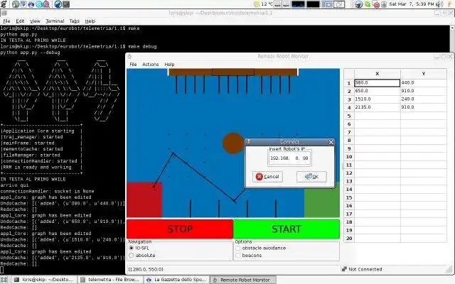 Download web tool or web app Remote Robot Monitor to run in Windows online over Linux online