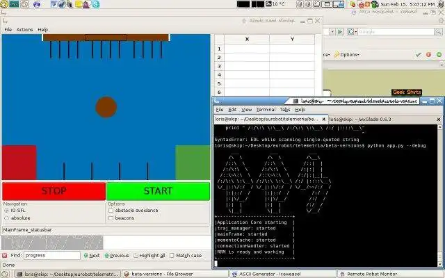 Baixe a ferramenta da web ou o aplicativo da web Remote Robot Monitor para executar no Windows online sobre o Linux online