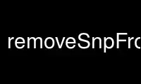 Run removeSnpFromMipe in OnWorks free hosting provider over Ubuntu Online, Fedora Online, Windows online emulator or MAC OS online emulator
