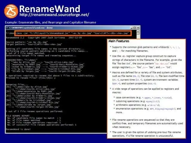 Download web tool or web app RenameWand