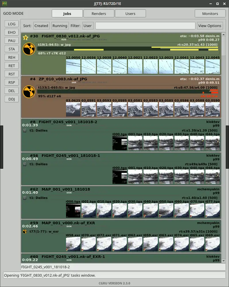 Download web tool or web app Render Farm Manager, Project Tracker.