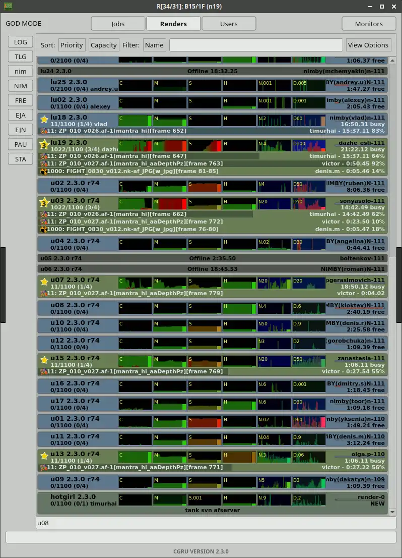Download web tool or web app Render Farm Manager, Project Tracker.