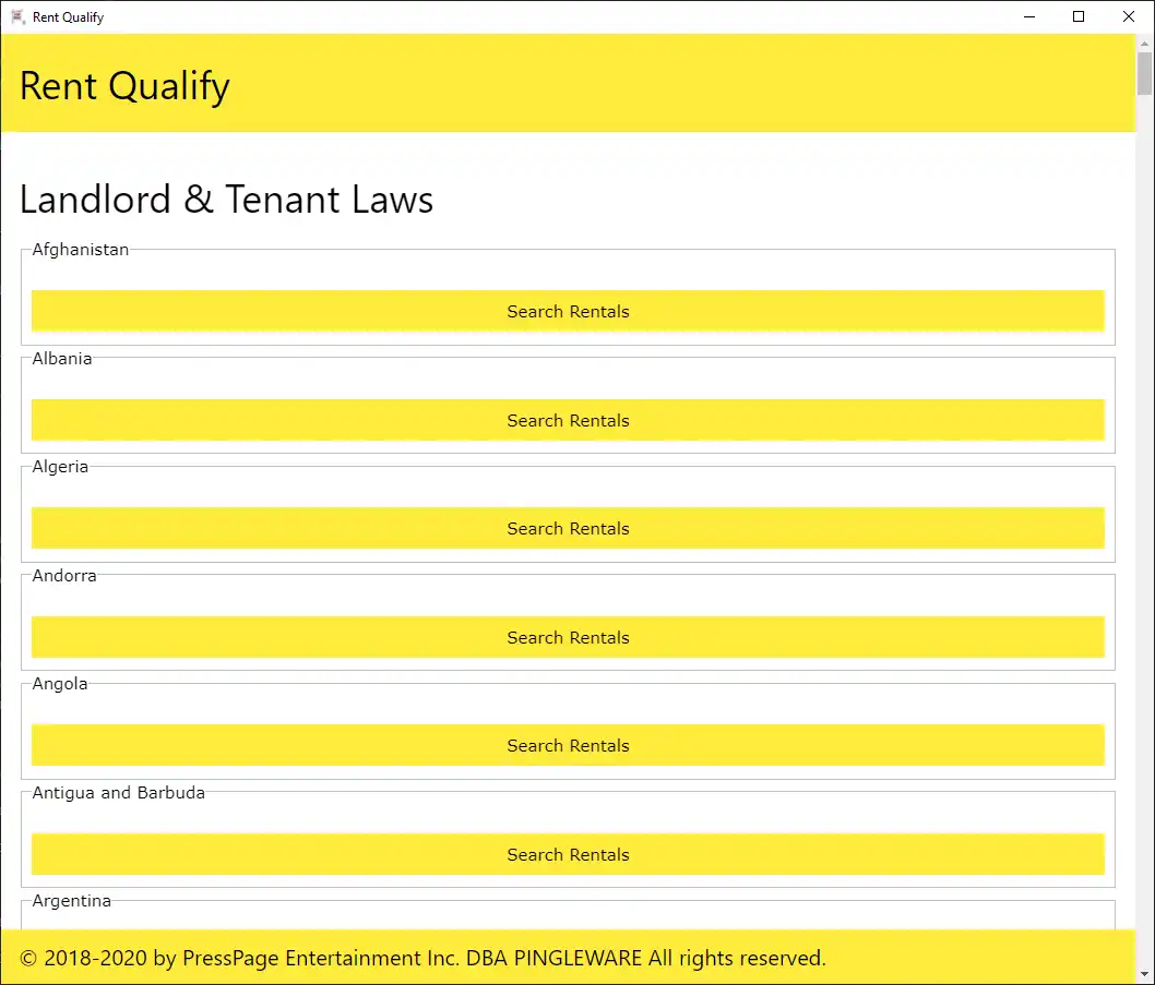 Download web tool or web app Rent Qualify