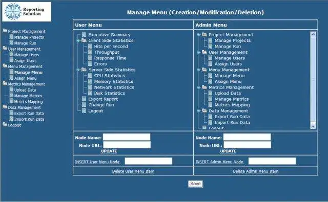 Download web tool or web app Reporting Portal