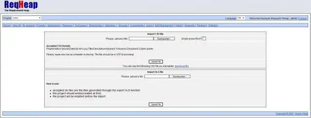 Download web tool or web app Requirement Heap