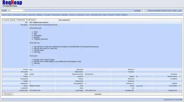 I-download ang web tool o web app Requirement Heap