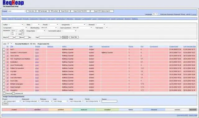 I-download ang web tool o web app Requirement Heap