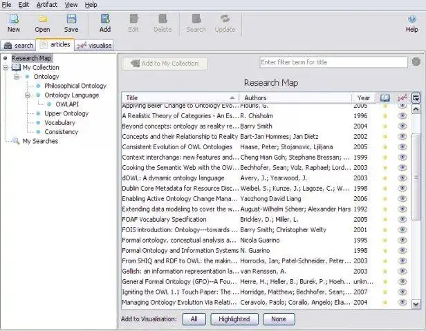 Download web tool or web app Research Mapping Tool