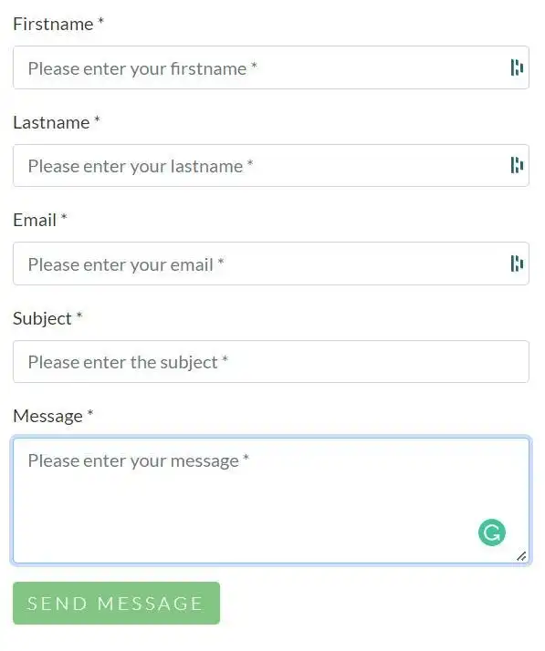 Download web tool or web app Responsive Ajax Contact Form No Redirect