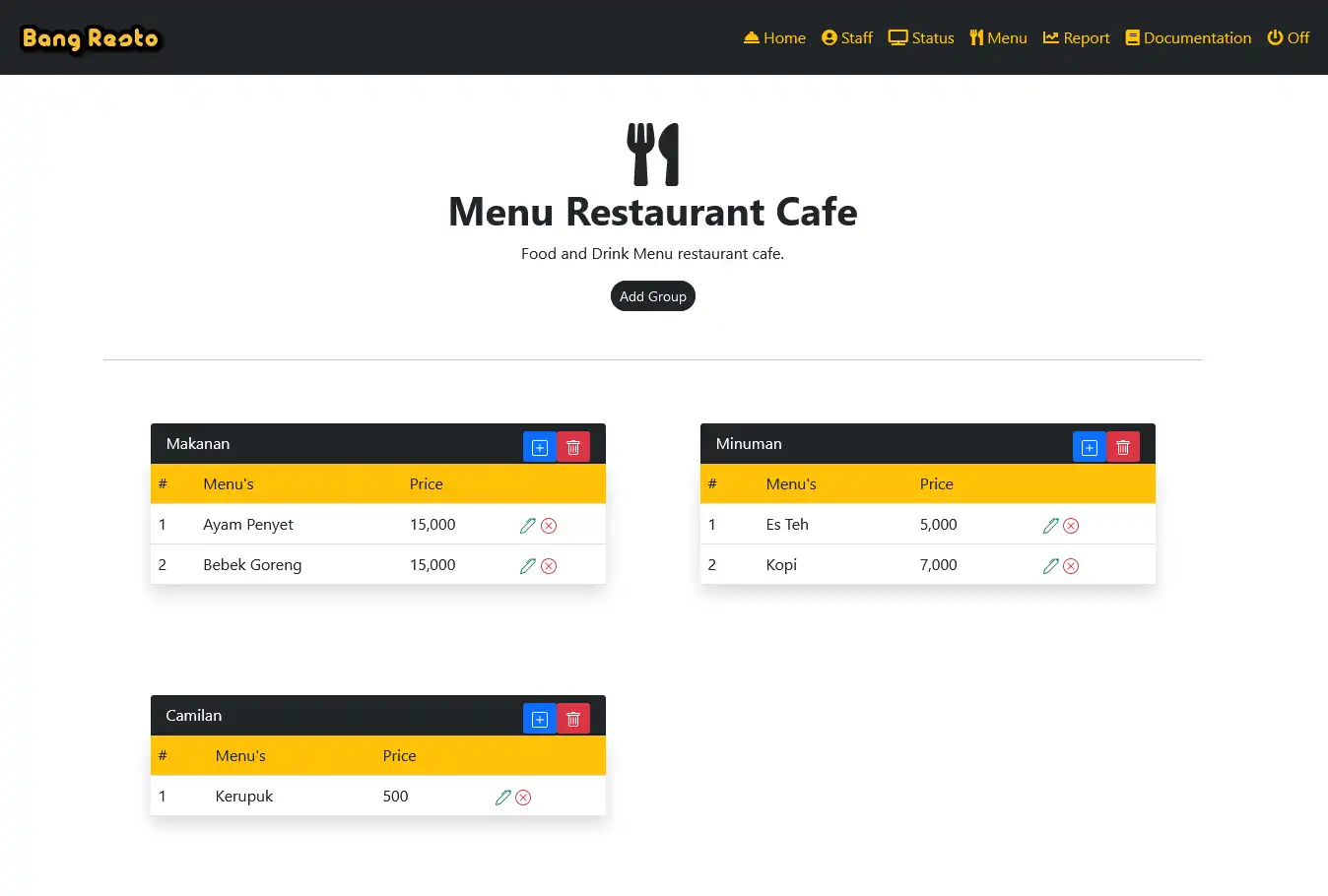 Download web tool or web app Restaurant Point of sale source code