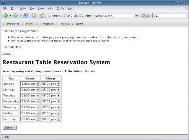 Web aracını veya web uygulamasını indirin Restoran Masası Rezervasyon Sistemi