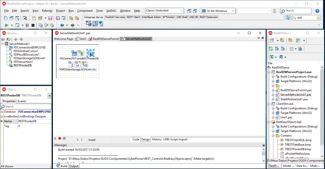 Mag-download ng web tool o web app REST Dataware Componentes