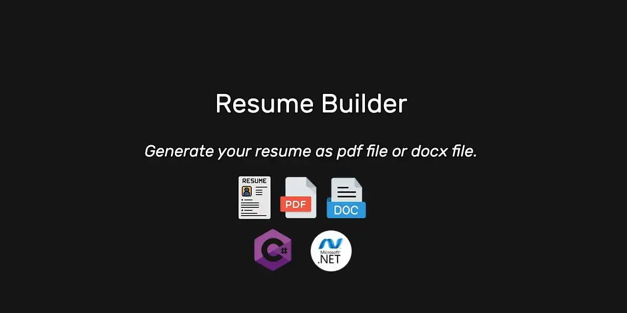 Download web tool or web app Resume Builder
