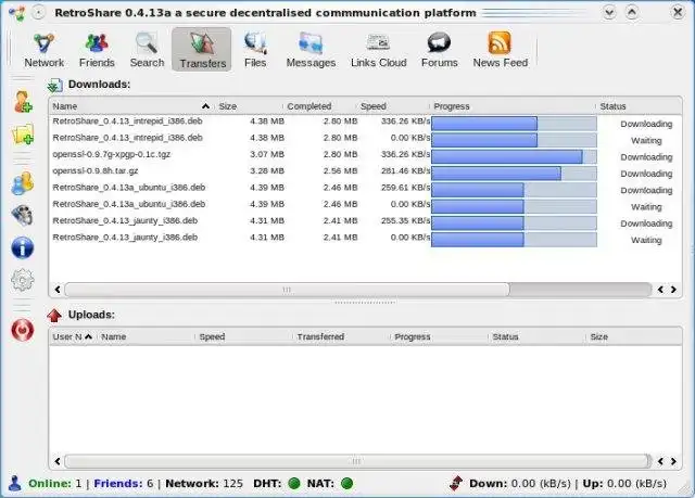 Download web tool or web app RetroShare