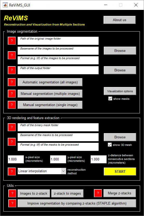 Download web tool or web app ReViMS to run in Windows online over Linux online