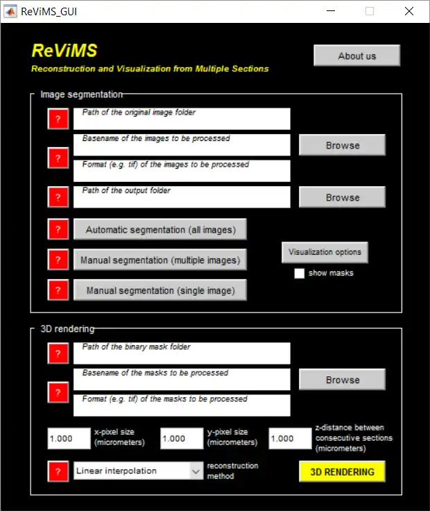 Download web tool or web app ReViMS to run in Windows online over Linux online